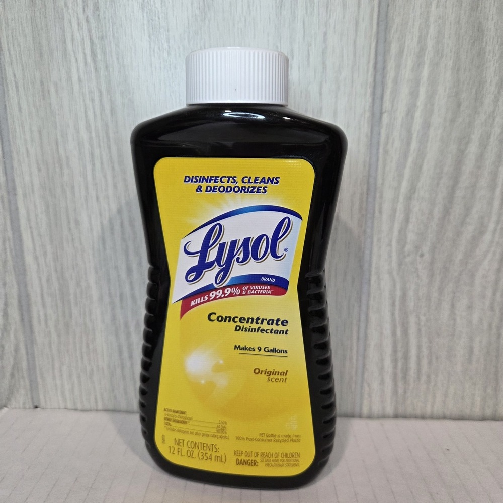 Lysol Concentrate Disinfectant Original Scent 12 fl oz Makes 9 Gallons